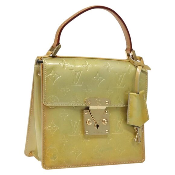 LOUIS VUITTON Monogram Vernis Spring Street Hand Bag Gris M91029 LV Auth 116696 - Picture 1 of 16